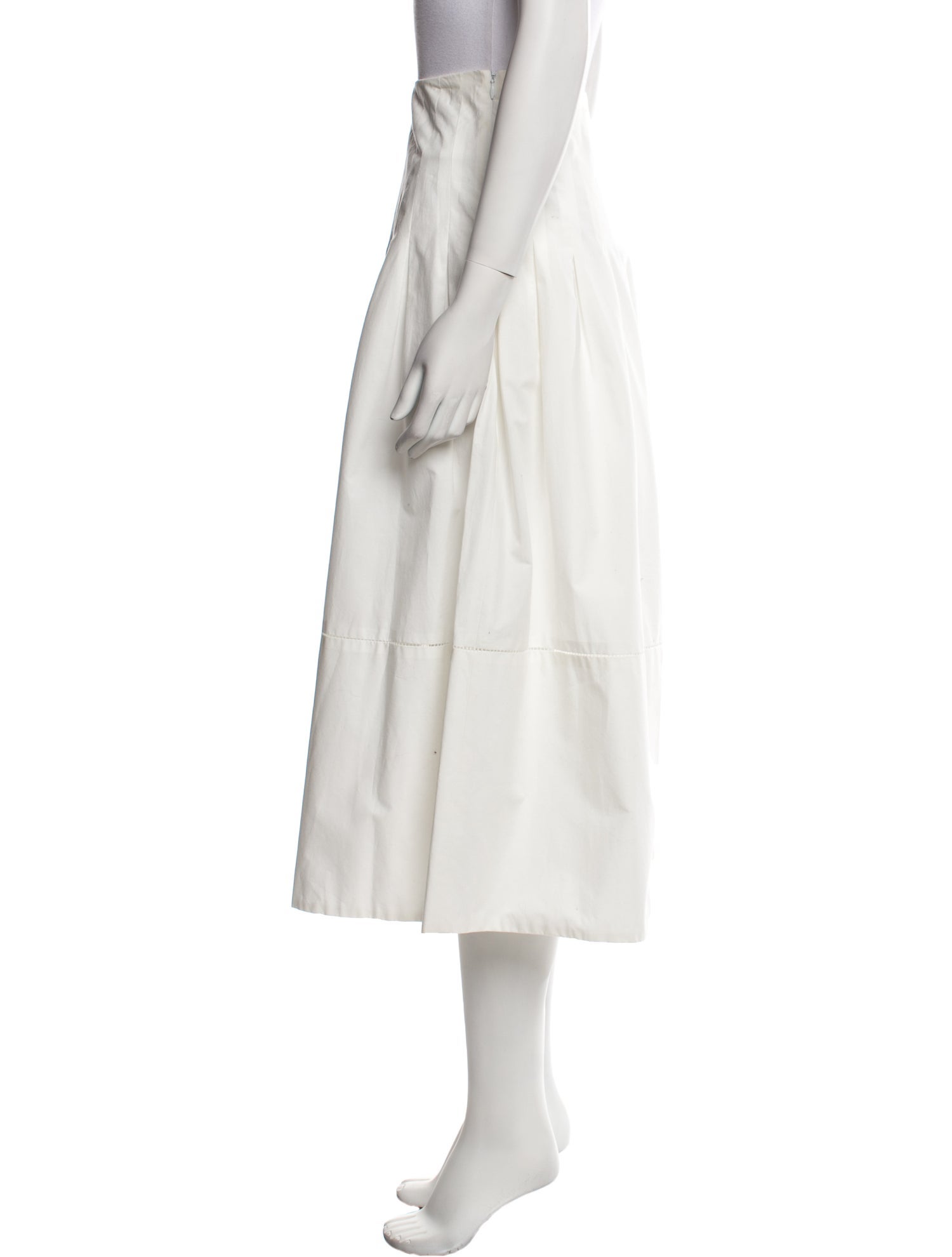 The Row Pleated Accents Midi Length Skirt