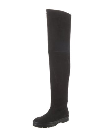 The Row Billie High Suede Boots