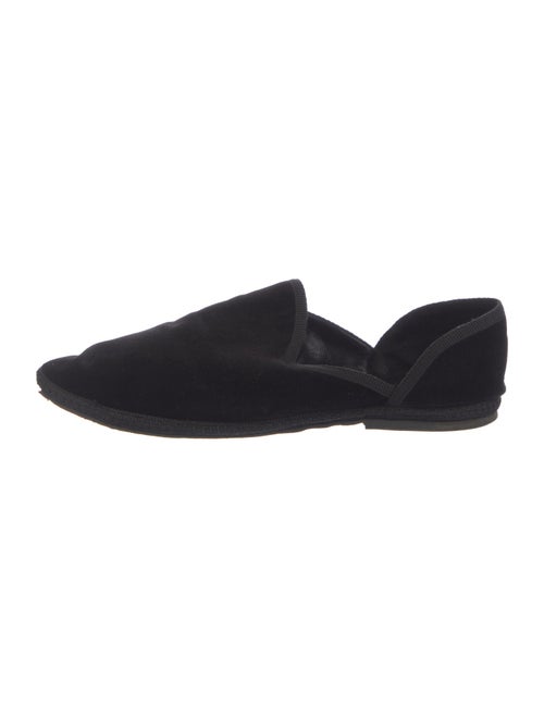 The Row Velvet Grosgrain Trim D'Orsay Flats