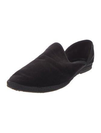 The Row Velvet Grosgrain Trim D'Orsay Flats