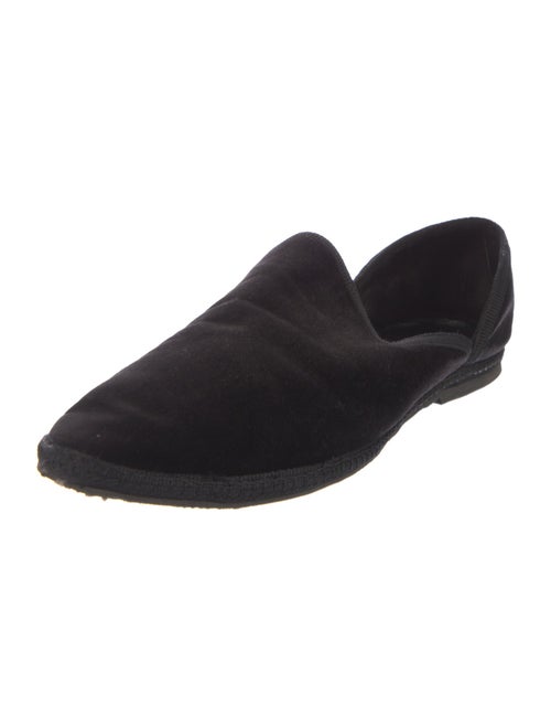 The Row Velvet Grosgrain Trim D'Orsay Flats