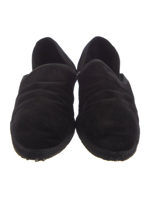 The Row Velvet Grosgrain Trim D'Orsay Flats