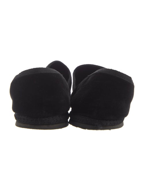 The Row Velvet Grosgrain Trim D'Orsay Flats
