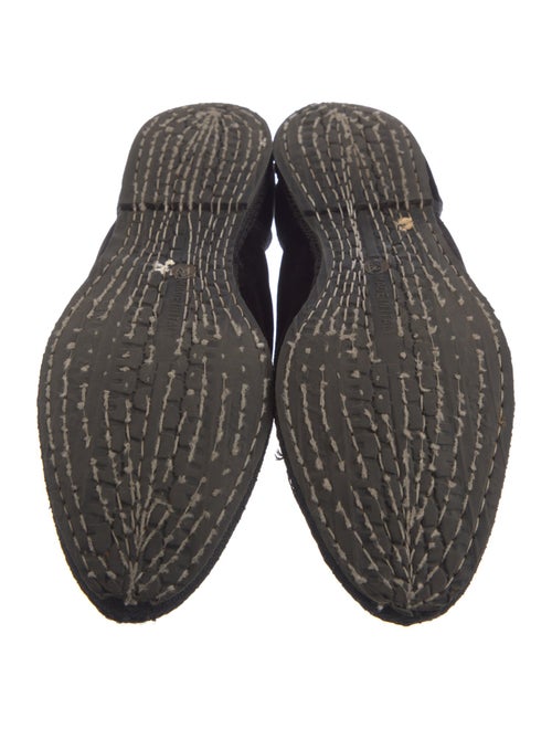 The Row Velvet Grosgrain Trim D'Orsay Flats