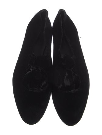 The Row Velvet Flats