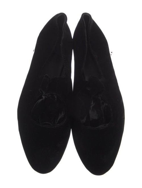 The Row Velvet Flats
