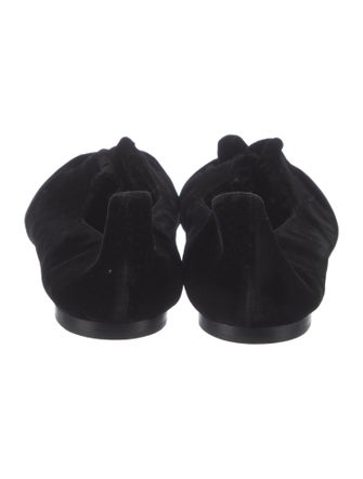 The Row Velvet Flats