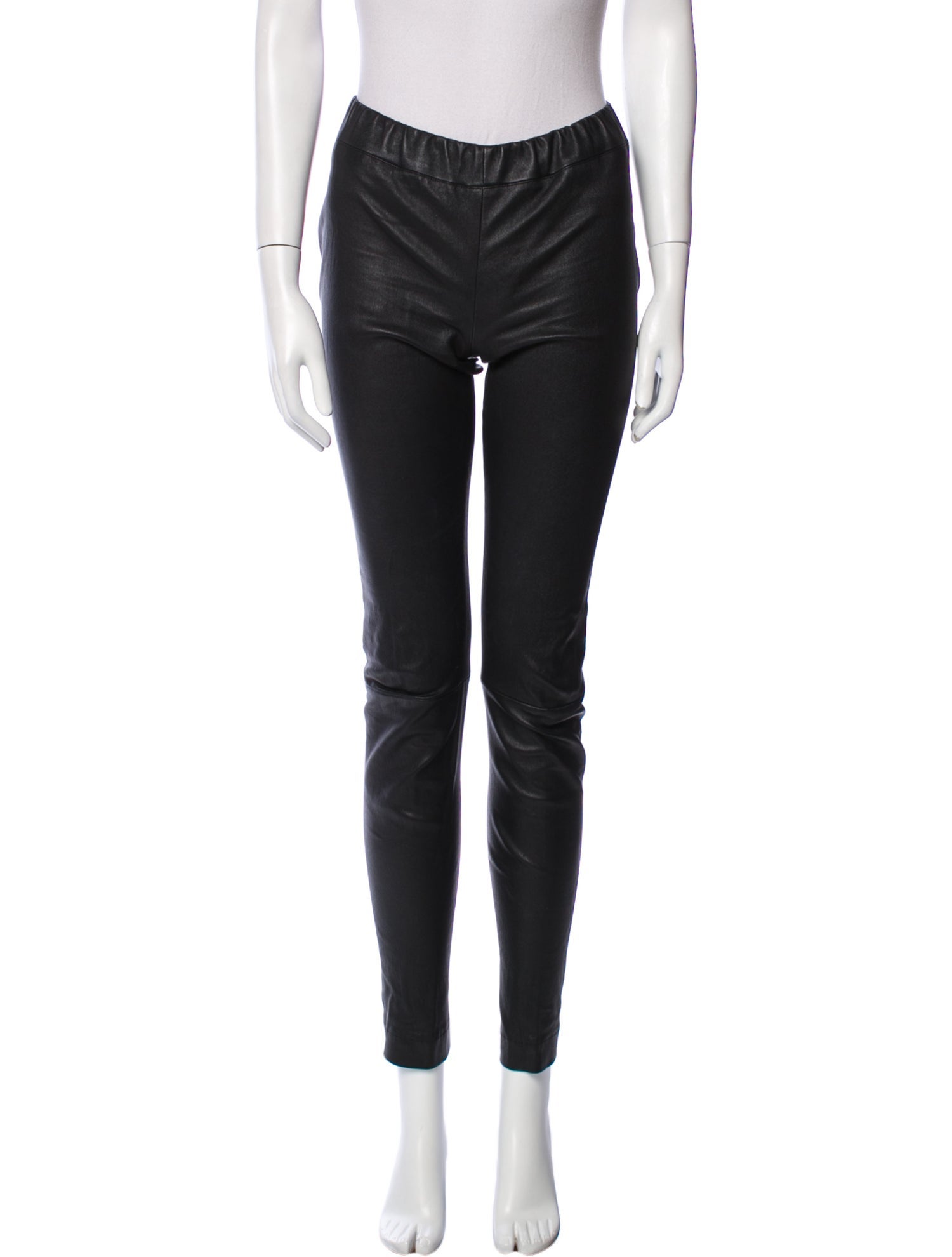 The Row Leather Skinny Leg Pants