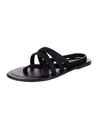 The Row Leather Slides