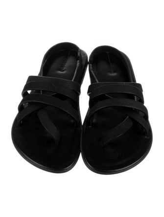 The Row Leather Slides