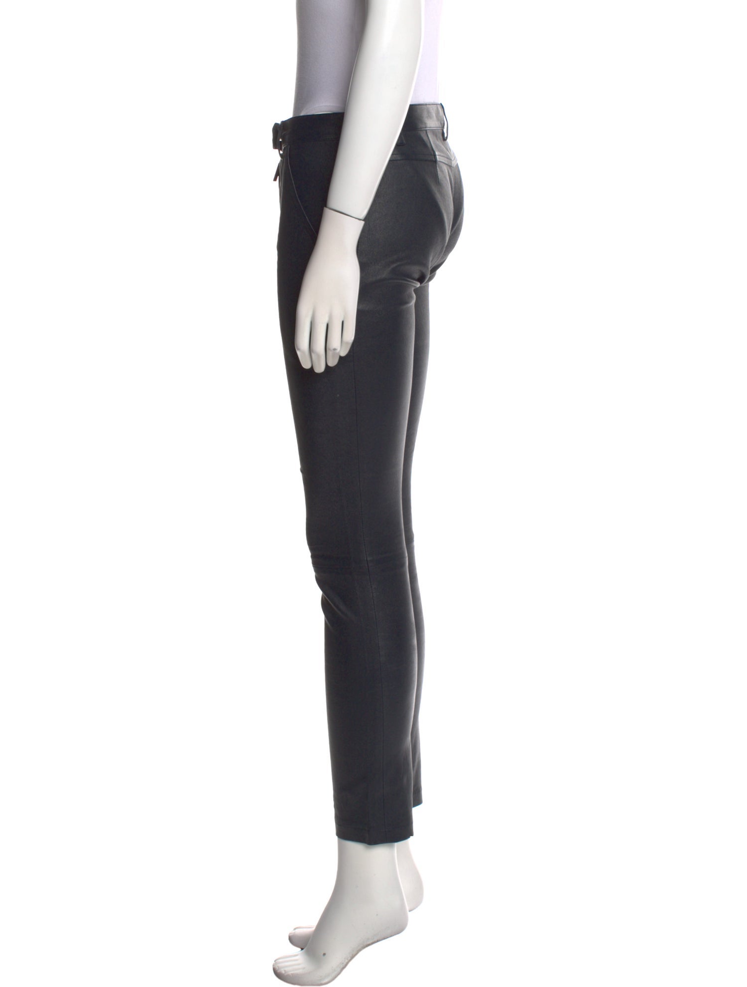 The Row Leather Skinny Leg Pants