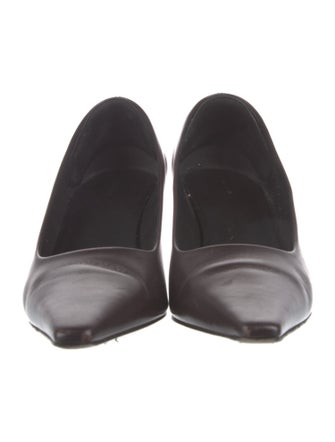 The Row Kitten Leather Pumps