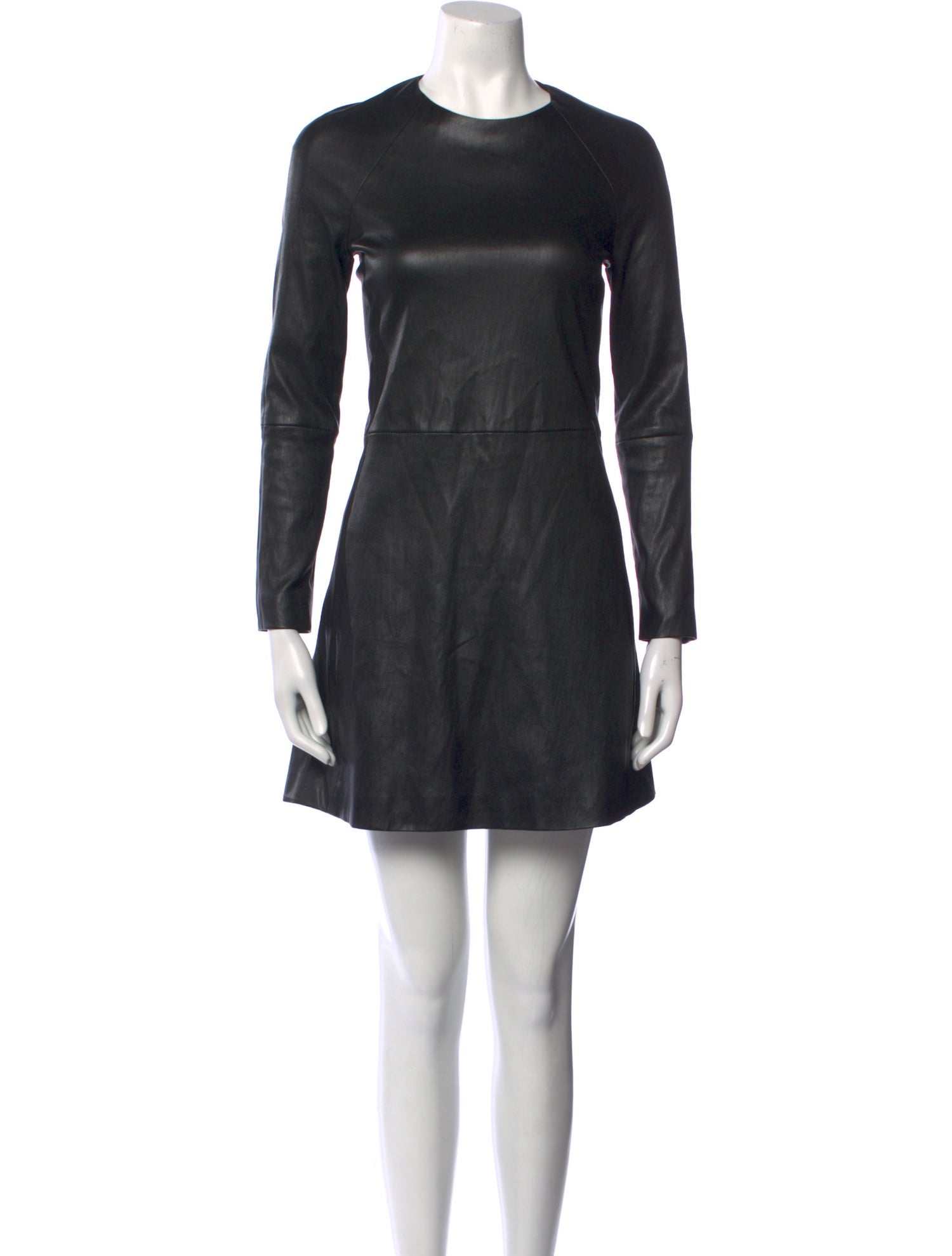 The Row Leather Mini Dress
