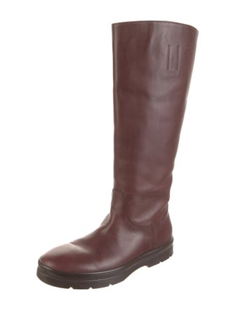 The Row Leather Rain Boots