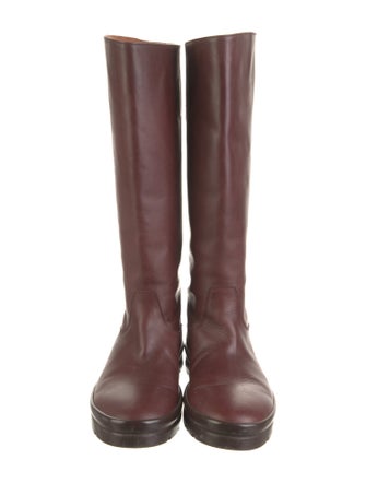 The Row Leather Rain Boots