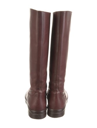 The Row Leather Rain Boots