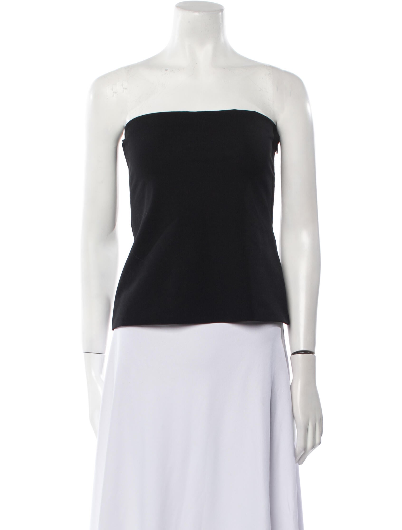 The Row Strapless Crop Top