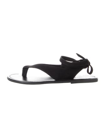 The Row Beach Suede Sandals