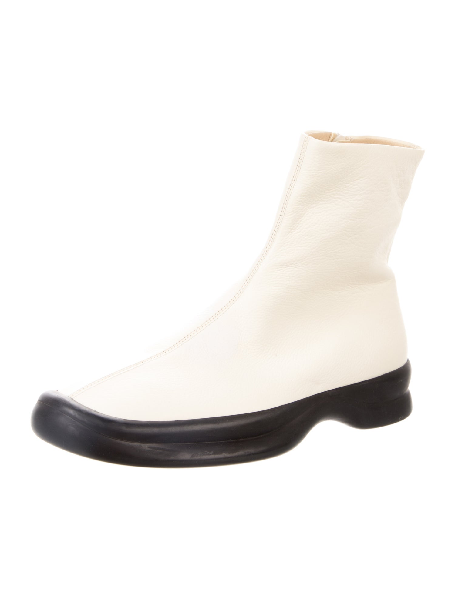 The Row Town Leather Boots