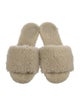The Row Shearling Slides