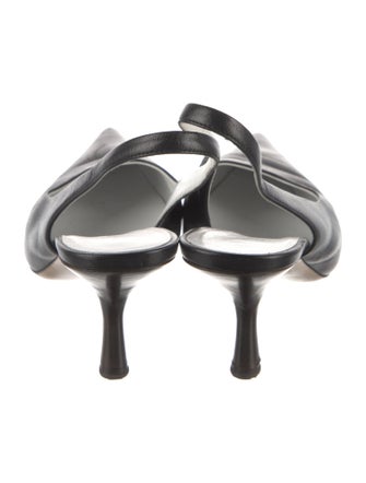 The Row Leather Slingback Pumps