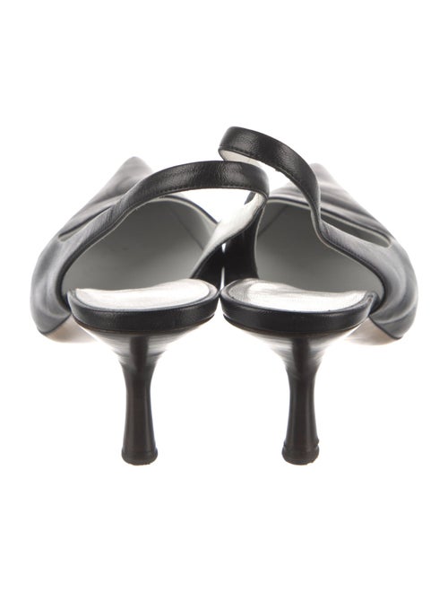 The Row Leather Slingback Pumps