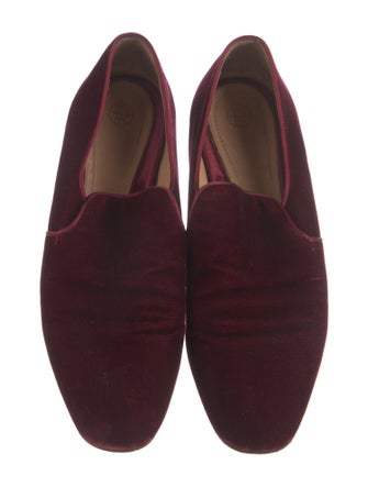 The Row Velvet Loafers