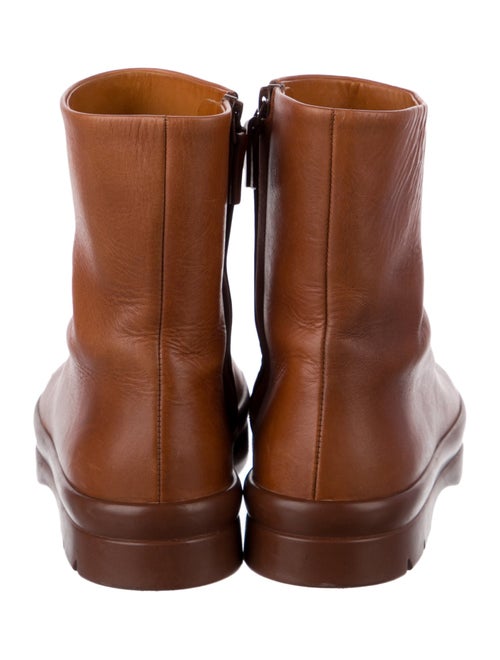 The Row Leather Combat Boots