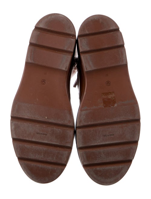 The Row Leather Combat Boots