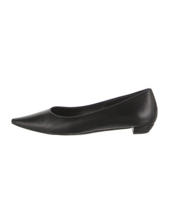 The Row Leather Ballet Flats