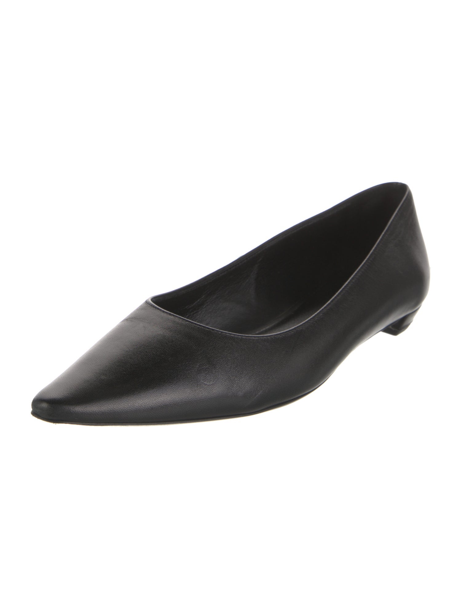 The Row Leather Ballet Flats
