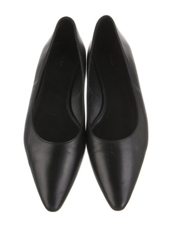 The Row Leather Ballet Flats