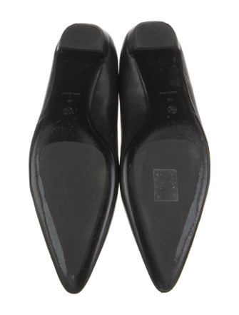The Row Leather Ballet Flats