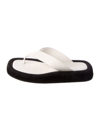 The Row Ginza Leather Slingback Sandals