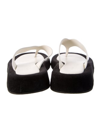 The Row Ginza Leather Slingback Sandals