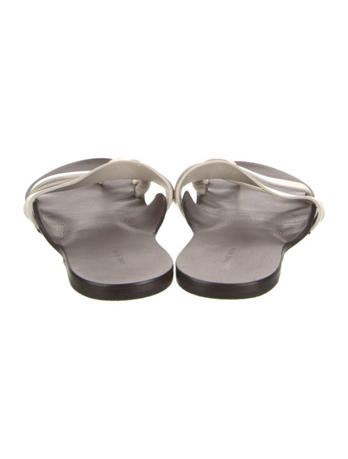 The Row Leather Slides