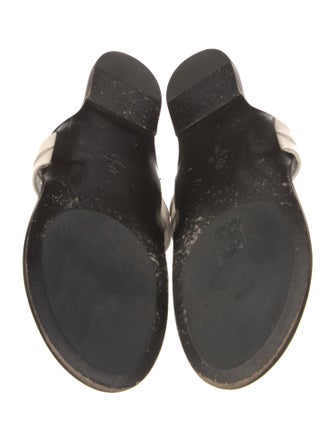 The Row Leather Slides