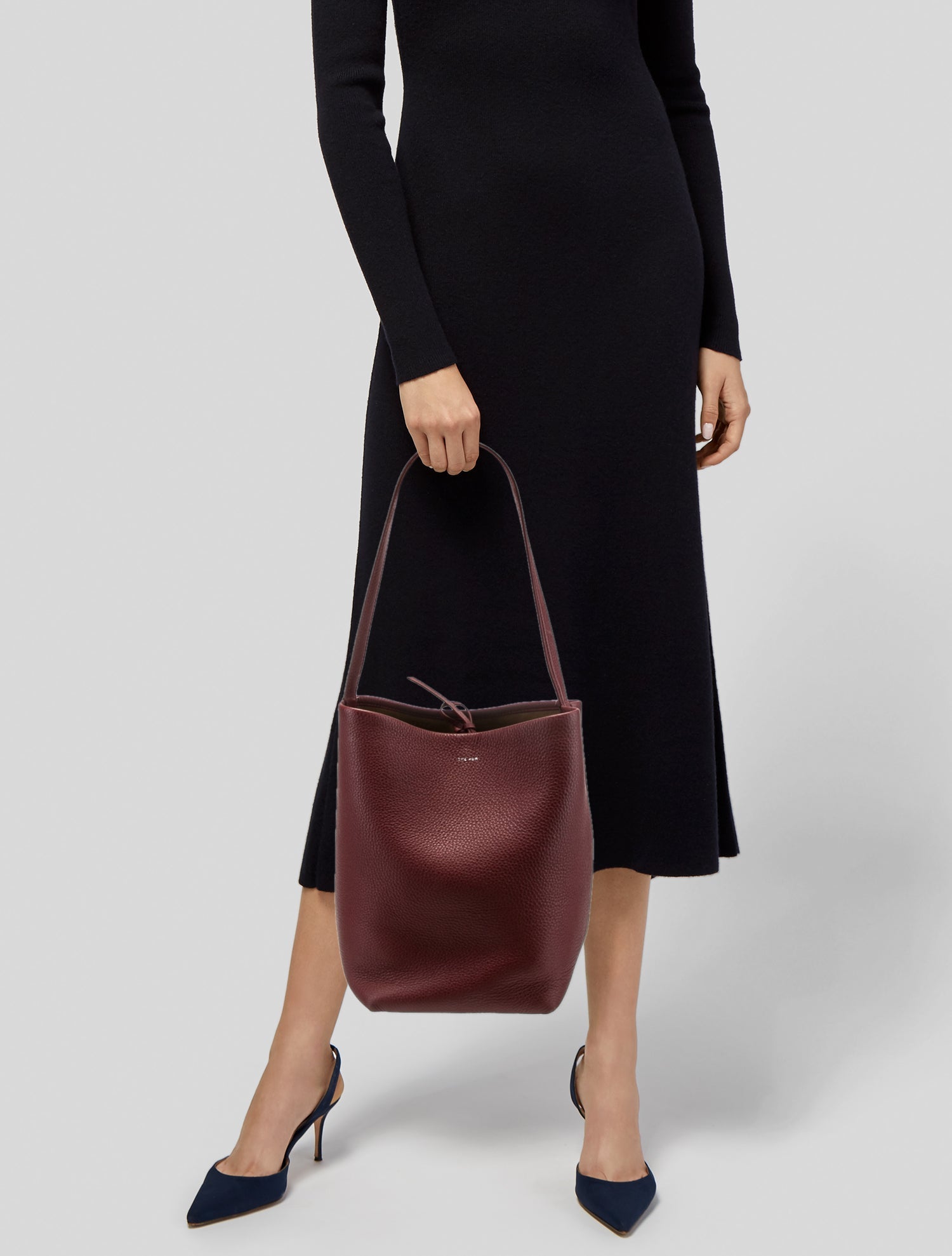 The Row Leather Bucket Bag