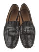The Row Leather Pleated Accents Loafers