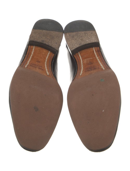 The Row Leather Pleated Accents Loafers