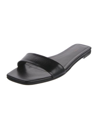 The Row Leather Slides