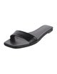 The Row Leather Slides