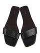 The Row Leather Slides