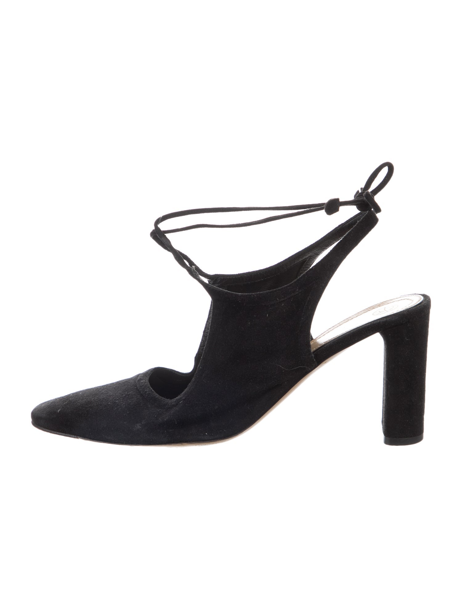 The Row Camil Suede Slingback Pumps