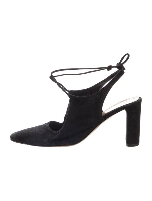 The Row Camil Suede Slingback Pumps