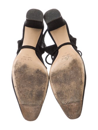 The Row Camil Suede Slingback Pumps