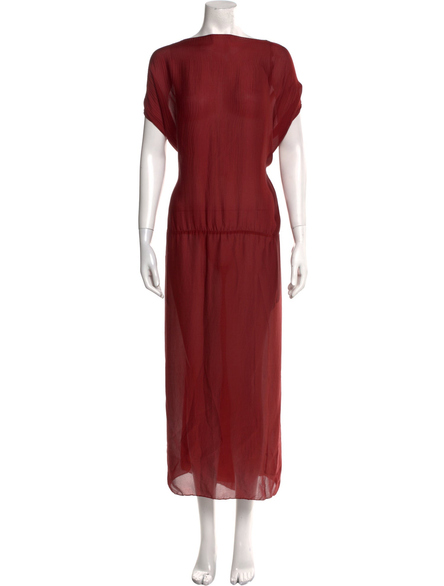The Row Bateau Neckline Long Dress