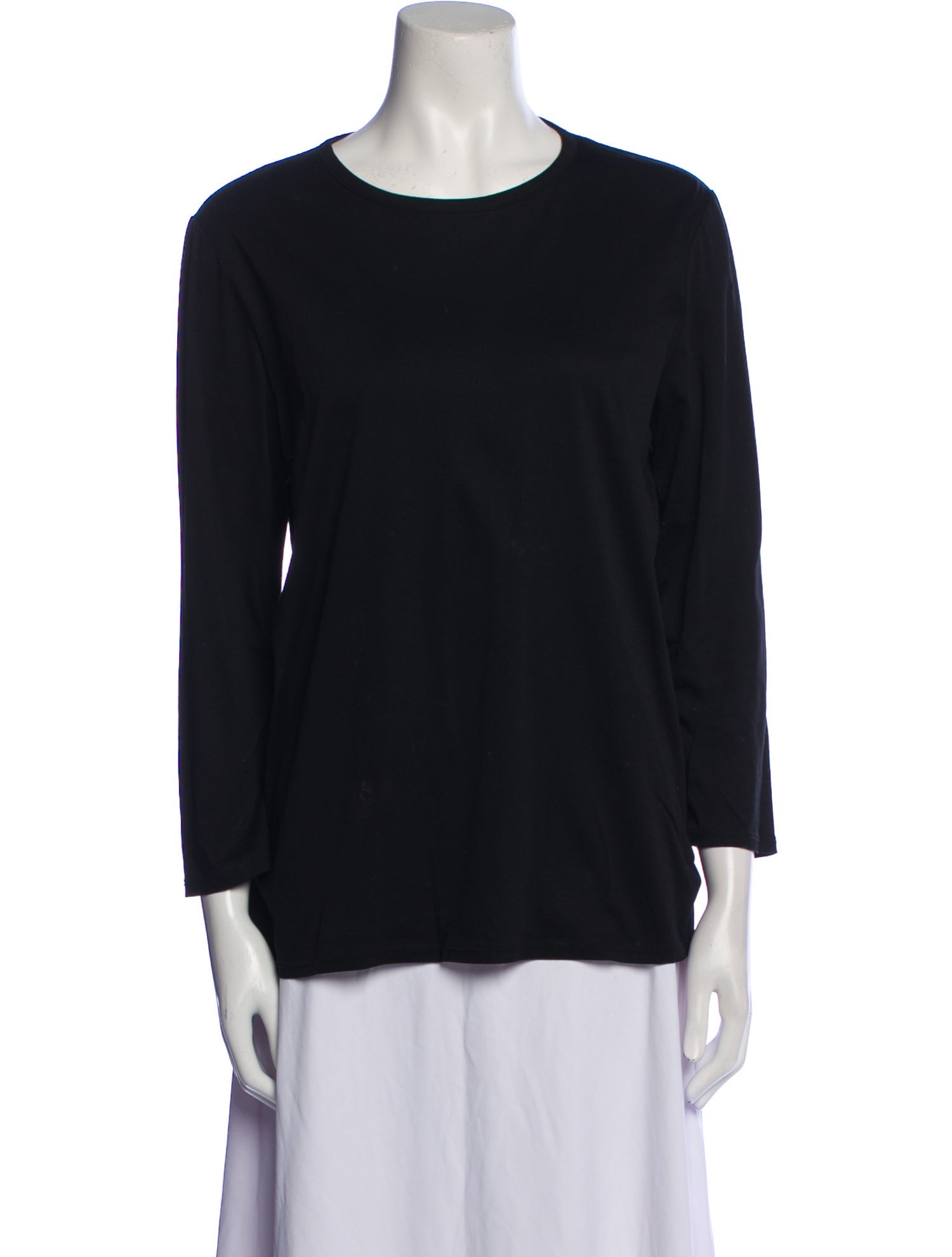 The Row Crew Neck Three-Quarter Sleeve Top