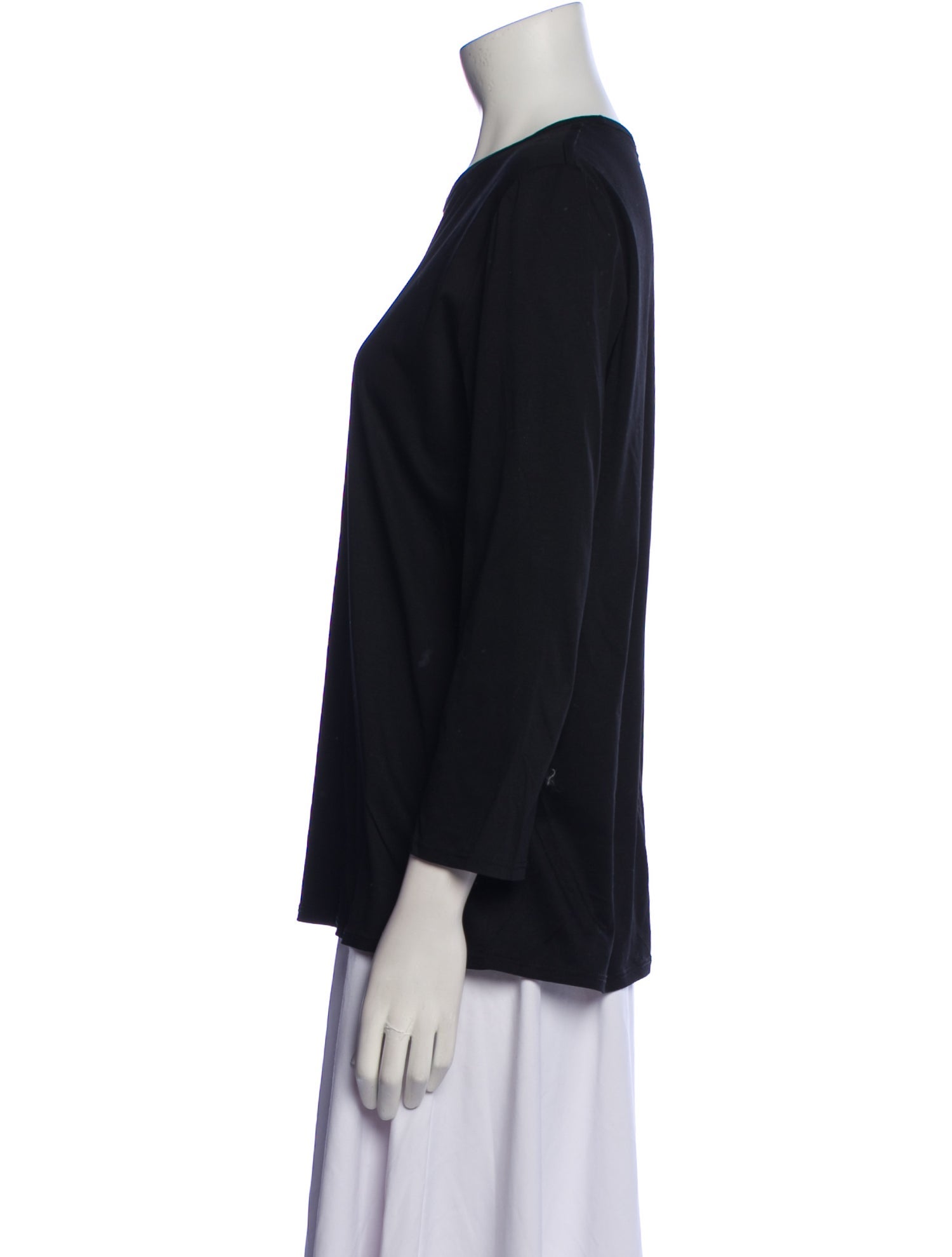 The Row Crew Neck Three-Quarter Sleeve Top