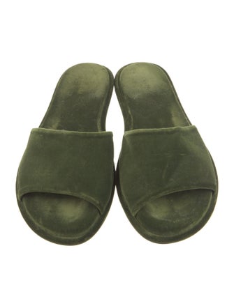 The Row Canal Velvet Slides